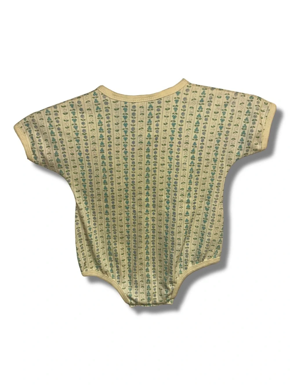 Y2K Cotton Floral Baby Bodysuit